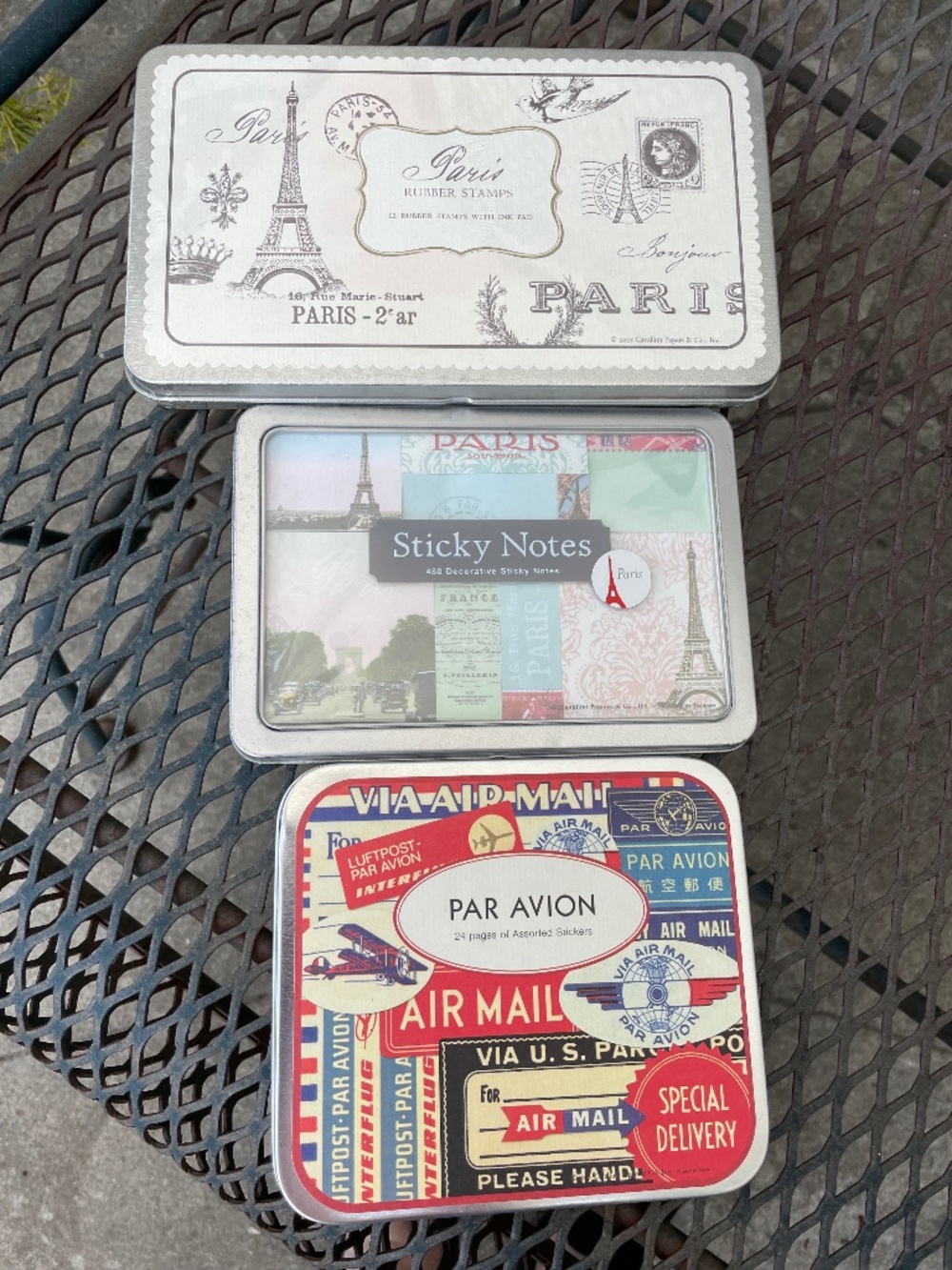 PRICE DROP! Cavallini & Co. Paris Rubber Stamps, Notes & Labels - Set of 3 - Picture 2 of 15